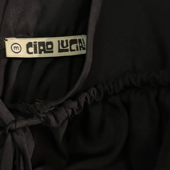 CIAO LUCIA CAROLINNE DRESS - BLACK SIZE MEDIUM - Picture 6 of 8